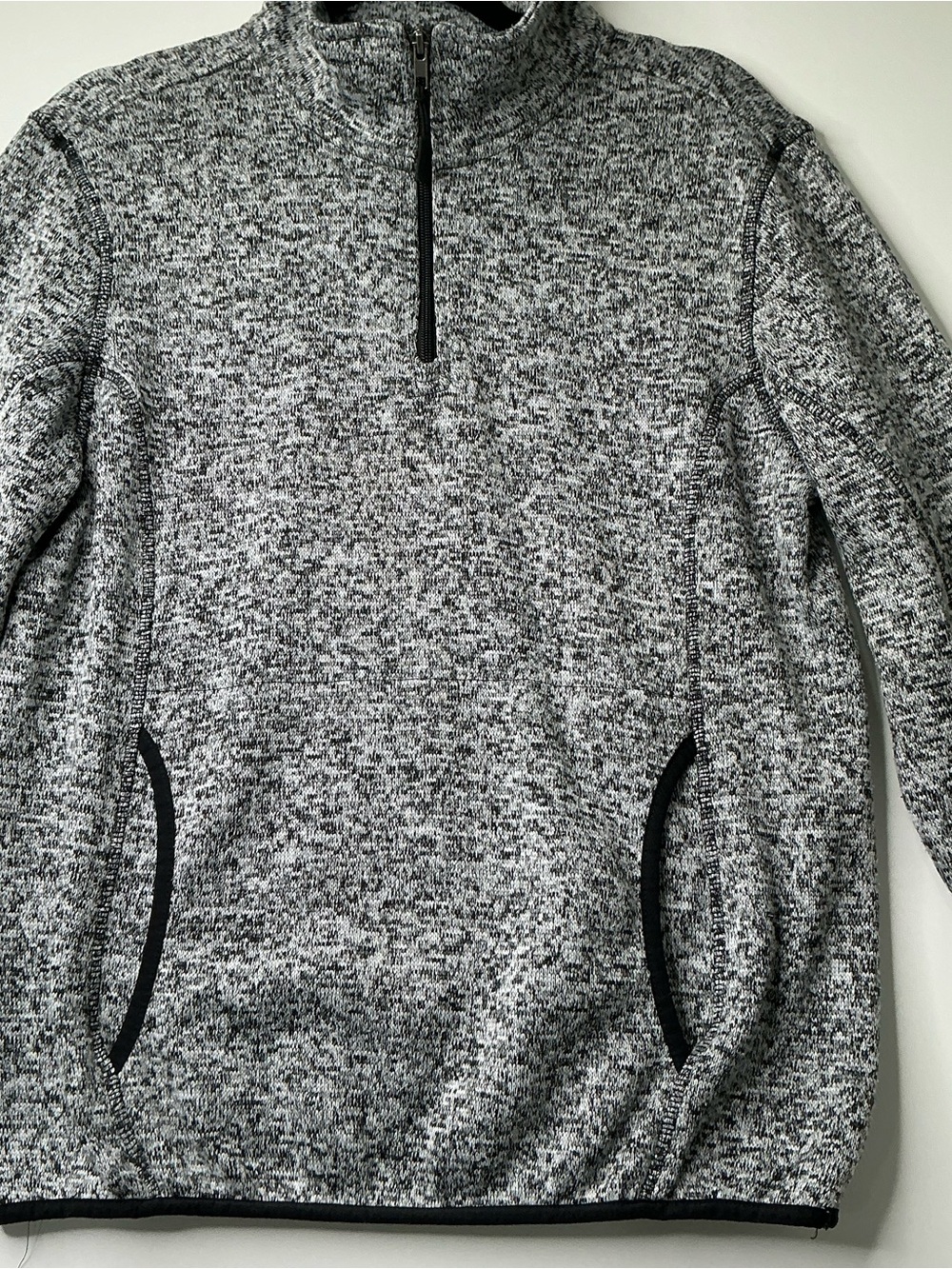 Powder River Outfitters Pullover Panhandle Fleece Quarter Zip Small Gray